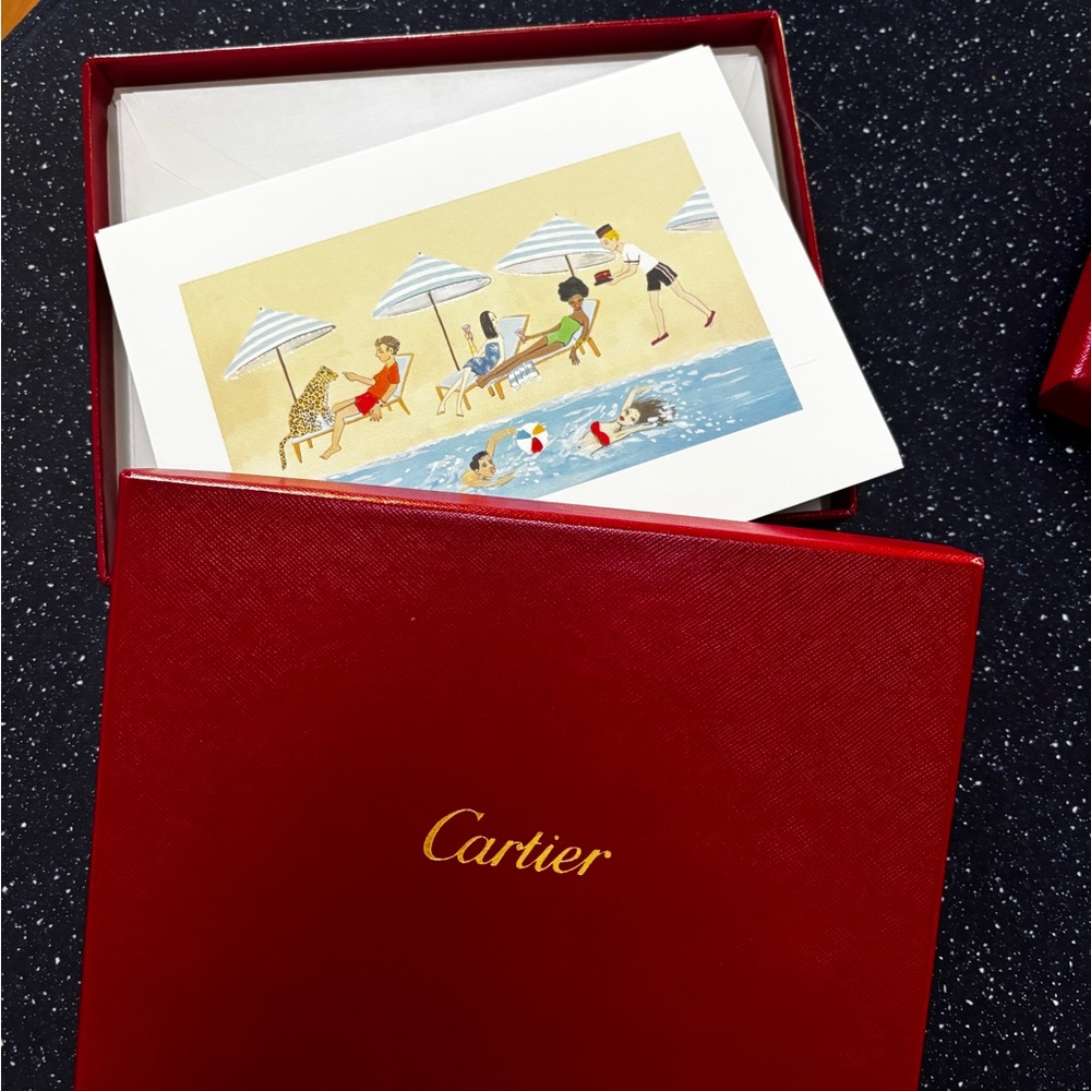 Cartier Summer in the Hamptons Notecard and Envelope Set. Limited Edition - Picture 2 of 7